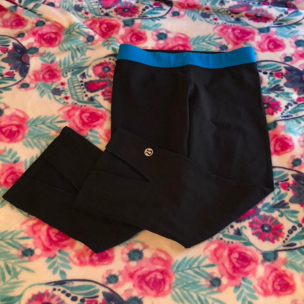 Lululemon bundle Capri pants, and racer back sz 6